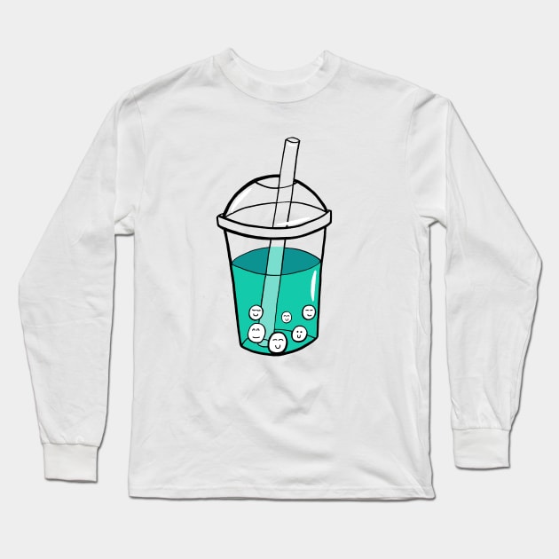 Bubble Tea Long Sleeve T-Shirt by Sloth Station